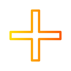 Obraz premium plus gradient icon