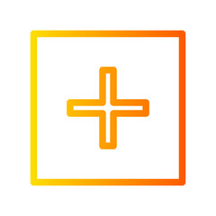 Obraz premium plus gradient icon