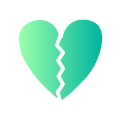 broken heart gradient icon