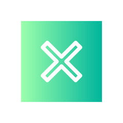 Obraz premium cancel gradient icon