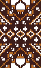 Contemporary Pixel Pattern for Fabric Printing with Retro Game Inspired Graphics and Bold Modern Layout Designed for Digital Artists and Surface Designers
