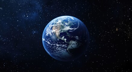 Earth in the vastness of space