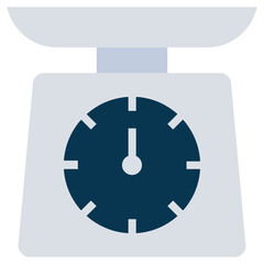 Weighing Scale Flat Icon, Logistic Company Flat Design icon Concept