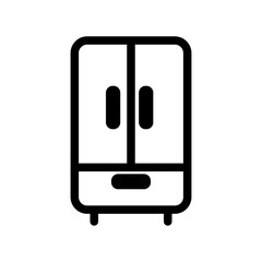wardrobe line icon