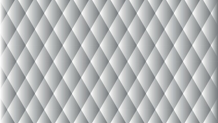 Seamless Silver Diamond Pattern Background – 3D Geometric Metallic Texture for Modern Design