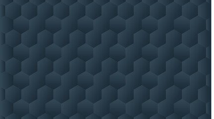 Dark Hexagon 3D Seamless Pattern Background – Modern Geometric Abstract Tech Texture