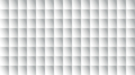  White 3D Square Tile Background - Abstract Geometric Texture