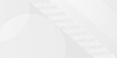 White abstract background overlap layer on bright space with lines effect decoration. Modern graphic design element circles style concept for banner. vector eps 10