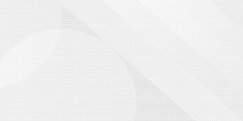 White abstract background overlap layer on bright space with lines effect decoration. Modern graphic design element circles style concept for banner. vector eps 10