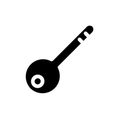 door key glyph icon