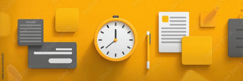 Aufkleber Effective Time Management Strategies for Students With Clean Priority Blocks for Improved Productivity