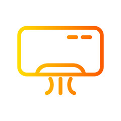 air conditioner gradient icon