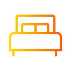 bed gradient icon