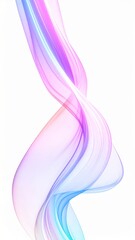 Abstract Pastel Waves Flowing in a Soft Gradient