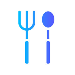 cutlery gradient icon