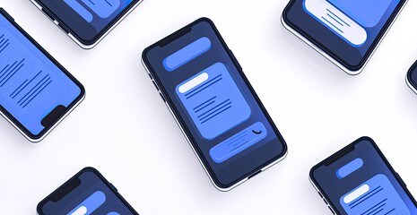 Mobile messaging app interface design