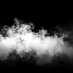 Fototapeta premium White Smoke on Black Background