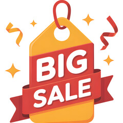 Hanging Tag Big Sale Banner