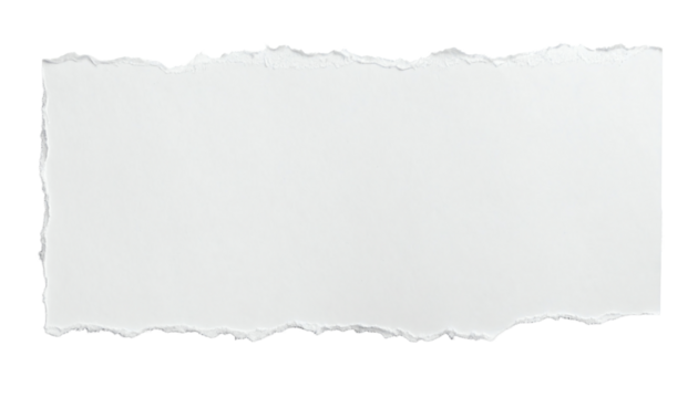 Torn paper with a clean edge for design use.