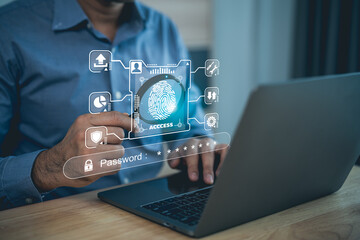 Secure Digital Identity Access with Biometric Fingerprint Technology Improve Cybersecurity and...