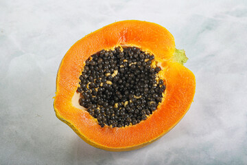 Ripe sweet tropical fruit Papaya