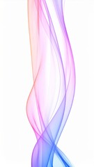 Fototapeta premium Abstract Colorful Flowing Waves on White Background