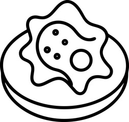 vector illustration of Omelette