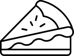 vector illustration of a Pie Slice