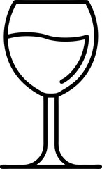 vector illustration of a wine glass
