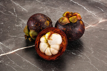 Tropical exotic sweet juicy Mangosteen