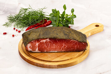 Delicous tasty dry pork jerky