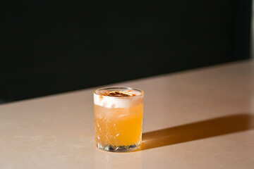 Sour Cocktail In Short Glass