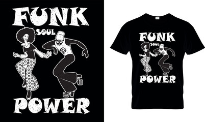 Funk power t-shirt design.Colorful and fashionable t-shirt design for men and women.
