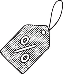 Colorful price tags with text, representing sales and discounts. Perfect for retail, shopping, and e-commerce illustrations with a vibrant, detailed design for consumer promotions