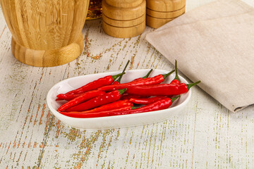 Red hot chili pepper heap