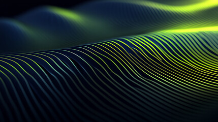 green ripple effect blending vibrant neon