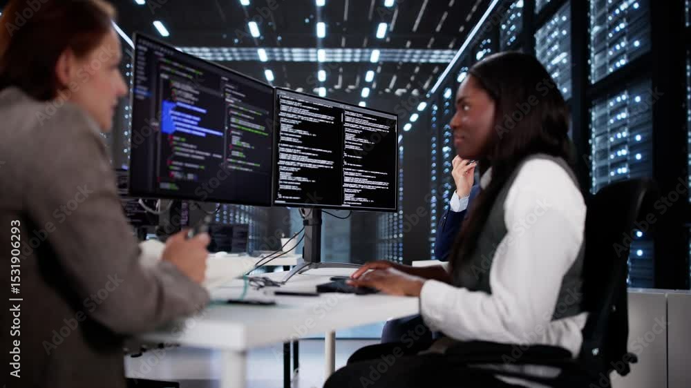 Poster African Programmer Developing Code Methodologies