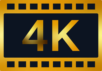 yellow film strip vector