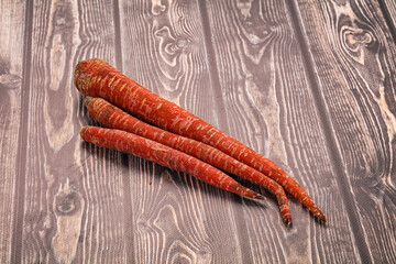 Red Indian raw carrot vegetable