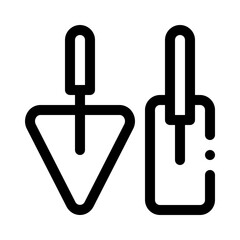 Trowel line icon