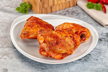 Baked marinated crispy chicken tighs