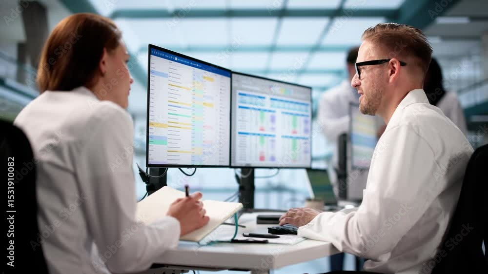 Poster managing hospital billing. medical coding administrator editing invoices