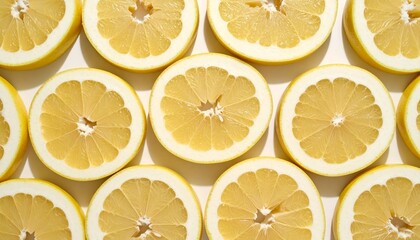 Bright and Refreshing, A Flat-Lay Seamless Pattern of Juicy Pomelo Slices