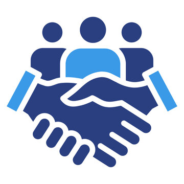 Team Collaboration  Icon Element For Design
