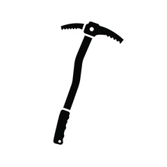 Ice axe icon climbing equipment winter sport tool