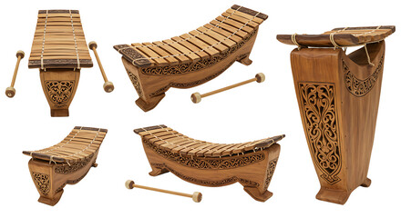 Traditional wooden musical instruments