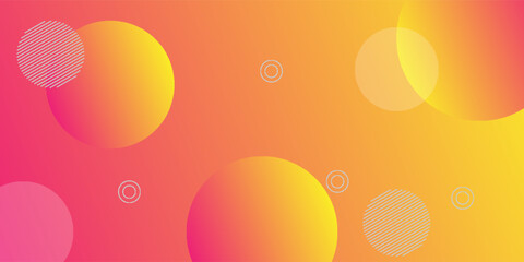 Gradient geometric shapes background collection, vector illustration