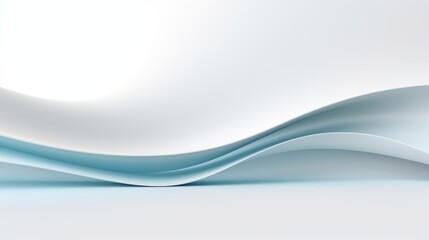 Obraz premium Abstract flowing white background with glowing vibrant resembling waves futuristic architecture space creating a serene and modern aesthetic