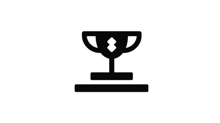 Winning Trophy Icon: Achievement, Success, Victory Symbol