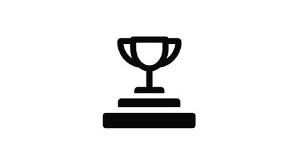 Winning Trophy Icon: Achievement, Success, Victory Symbol